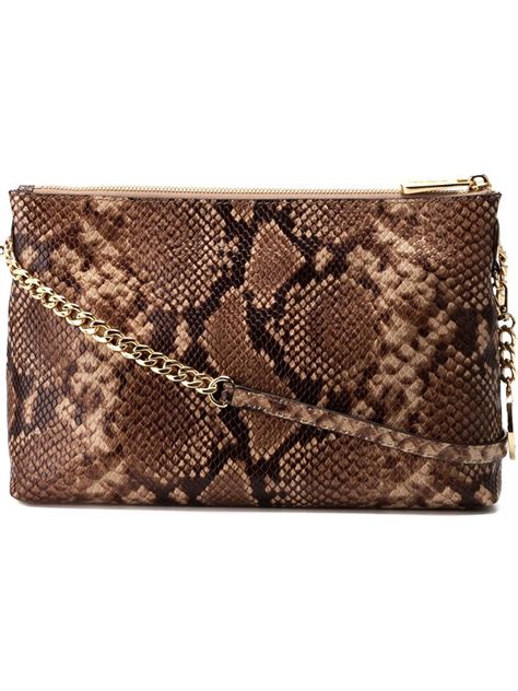 michael kors snakeskin crossbody bag